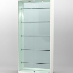 Витрина СОФИЯ №5 с регулируемыми по высоте трубами, Белый