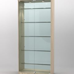 Витрина СОФИЯ №5 с регулируемыми по высоте трубами, Дуб Сонома