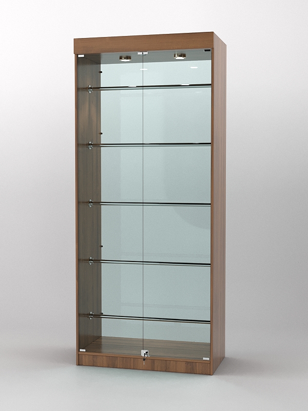 Витрина СОФИЯ №5 с регулируемыми по высоте трубами, Орех