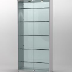 Витрина СОФИЯ №5 с регулируемыми по высоте трубами, Серый