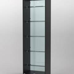 Витрина СОФИЯ №6 с регулируемыми по высоте трубами, Черный