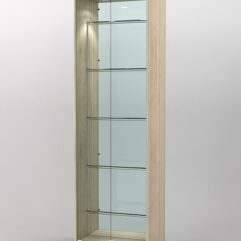 Витрина СОФИЯ №6 с регулируемыми по высоте трубами, Дуб Сонома