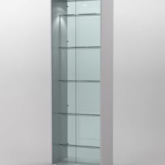 Витрина СОФИЯ №6 с регулируемыми по высоте трубами, Серый