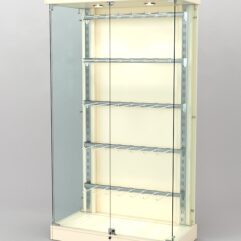 Витрина КАЛЛИСТА №5-1 с регулируемыми навесными элементами (задняя стенка - ДСП), Крем Вайс U2236