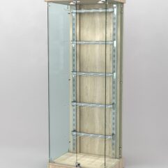 Витрина КАЛЛИСТА №6-1 с регулируемыми навесными элементами (задняя стенка - ДСП), Дуб Сонома