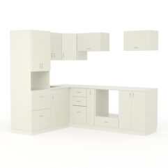 Кухонный гарнитур со столешницей 25мм №9A, Белый