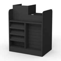 Кассовый стол РИВЬЕРА МОЛДИ №2 (левосторонний), Черный