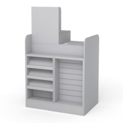 Кассовый стол РИВЬЕРА МОЛДИ №2А (левосторонний), Серый