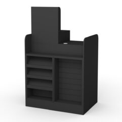 Кассовый стол РИВЬЕРА МОЛДИ №2А (левосторонний), Черный