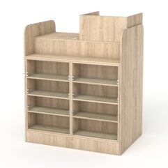 Кассовый стол РИВЬЕРА МОЛДИ №3 (правосторонний), Дуб Сонома