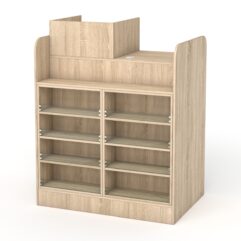 Кассовый стол РИВЬЕРА МОЛДИ №4 (левосторонний), Дуб Сонома