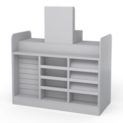 Кассовый стол РИВЬЕРА МОЛДИ №5А, Серый