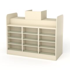 Кассовый стол РИВЬЕРА МОЛДИ №6, Крем Вайс