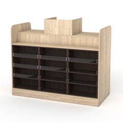 Кассовый стол РИВЬЕРА МОЛДИ №6, Дуб Сонома + Дуб Венге