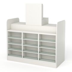 Кассовый стол РИВЬЕРА МОЛДИ №6А, Белый