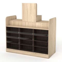 Кассовый стол РИВЬЕРА МОЛДИ №6А, Дуб Сонома + Дуб Венге