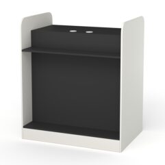 Каркас кассовых столов РИВЬЕРА МОЛДИ №1, 1А, 3, 3А (правосторонний), Белый и Черный