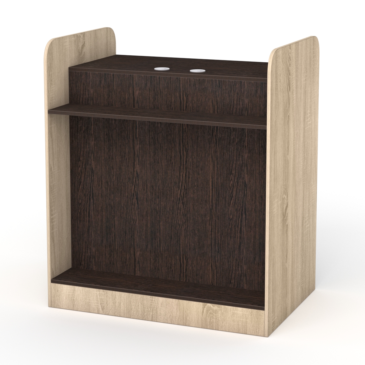 Каркас кассовых столов РИВЬЕРА МОЛДИ №1, 1А, 3, 3А (правосторонний), Дуб Сонома + Дуб Венге