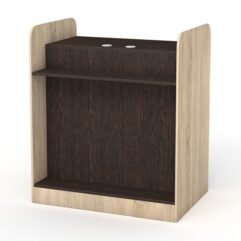 Каркас кассовых столов РИВЬЕРА МОЛДИ №2, 2А, 4, 4А (левосторонний), Дуб Сонома + Дуб Венге