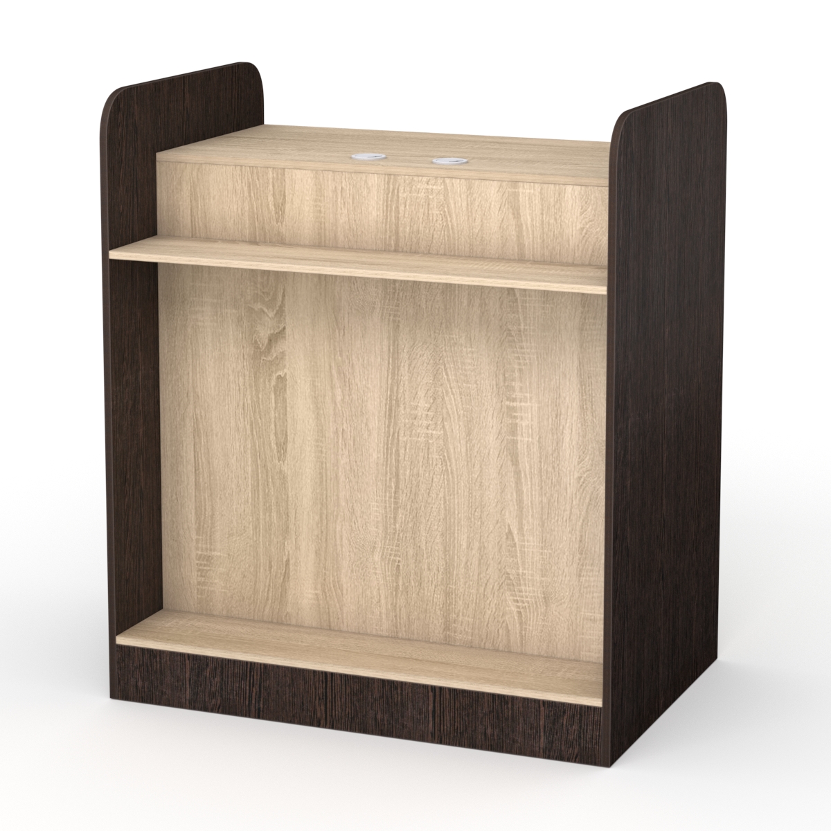 Каркас кассовых столов РИВЬЕРА МОЛДИ №2, 2А, 4, 4А (левосторонний), Дуб Венге и Дуб Сонома