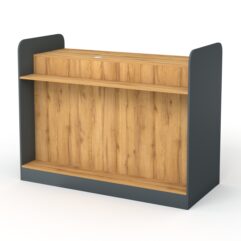 Каркас кассовых столов РИВЬЕРА МОЛДИ №5, 5А, 6, 6А, Темно-серый и Дуб Золотистый