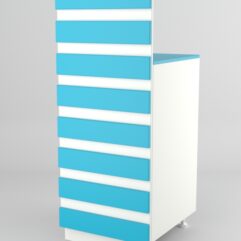 Модуль КОФЕ С СОБОЙ №2 выкатной, Белый-Голубой горизонт