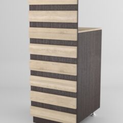 Модуль КОФЕ С СОБОЙ №2 выкатной, Дуб Венге-Дуб Сонома