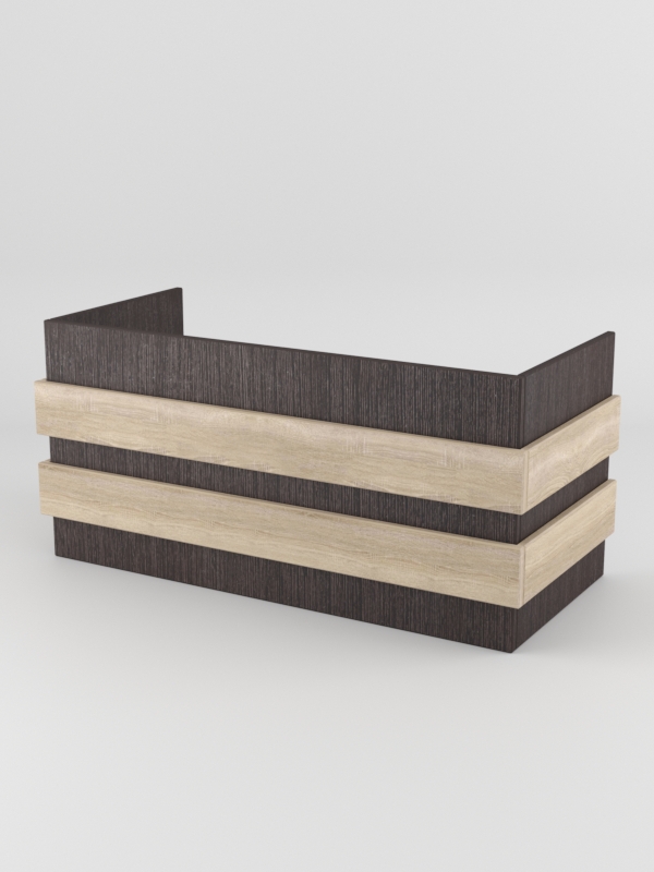 Накладка для витрины КОФЕ С СОБОЙ, Дуб Венге-Дуб Сонома