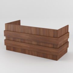 Накладка для витрины КОФЕ С СОБОЙ, Орех