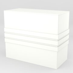 Модуль КОФЕШОП №4 лицевой правый, Белый