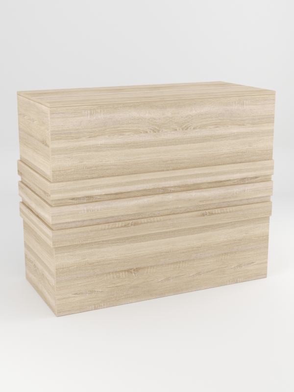 Модуль КОФЕШОП №4 лицевой левый, Дуб Сонома