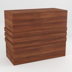 Модуль КОФЕШОП №4 лицевой левый, Орех