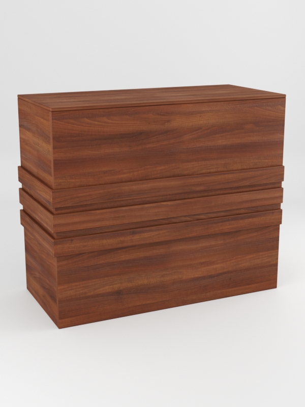 Модуль КОФЕШОП №4 лицевой левый, Орех