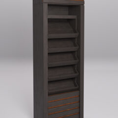 Стеллаж РОВЕЛЬ №4 с надставкой, Дуб Венге