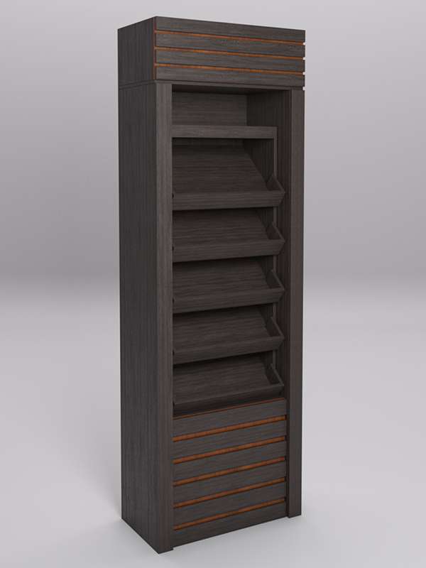 Стеллаж РОВЕЛЬ №4 с надставкой, Дуб Венге