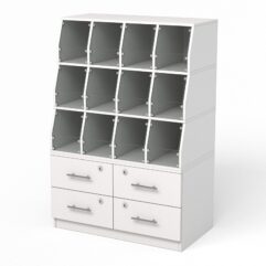 Стеллаж для конфет, орехов, сухофруктов ОРЕШЕК №3, Белый