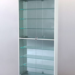 Витрина ШАЛОСТЬ №2-2-900 (задняя стенка зеркало), Белый