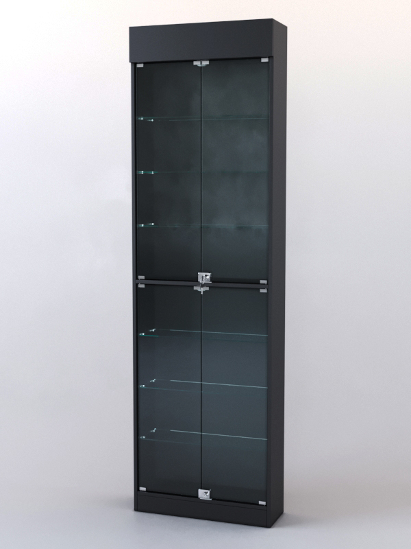 Витрина ШАЛОСТЬ №2-1-600 (задняя стенка ДВП), Черный