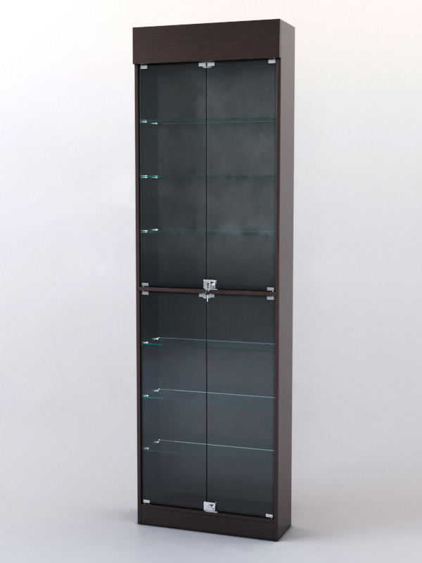 Витрина ШАЛОСТЬ №2-1-600 (задняя стенка ДВП), Дуб Венге