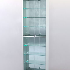 Витрина ШАЛОСТЬ №2-2-600 (задняя стенка зеркало), Белый