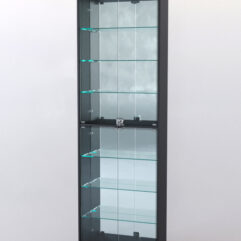 Витрина ШАЛОСТЬ №2-2-600 (задняя стенка зеркало), Черный