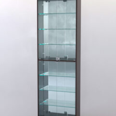 Витрина ШАЛОСТЬ №2-2-600 (задняя стенка зеркало), Дуб Венге