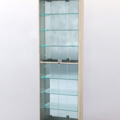 Витрина ШАЛОСТЬ №2-2-600 (задняя стенка зеркало), Дуб Сонома