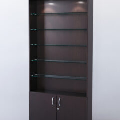 Стеллаж ШАЛОСТЬ №1-1-900 (задняя стенка ДВП), Дуб Венге