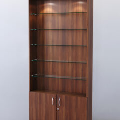 Стеллаж ШАЛОСТЬ №1-1-900 (задняя стенка ДВП), Орех