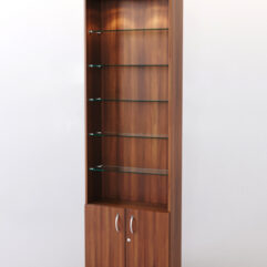 Стеллаж ШАЛОСТЬ №1-1-600 (задняя стенка ДВП), Орех