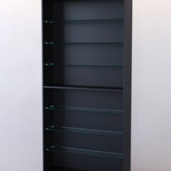 Стеллаж ШАЛОСТЬ №2-1-900 (задняя стенка ДВП), Черный + Белый