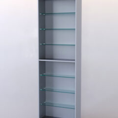 Стеллаж ШАЛОСТЬ №2-1-600 (задняя стенка ДВП), Серый