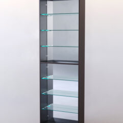 Стеллаж ШАЛОСТЬ №2-2-600 (задняя стенка зеркало), Дуб Венге + Дуб Сонома