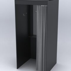 Примерочная из ДСП №1, Черный